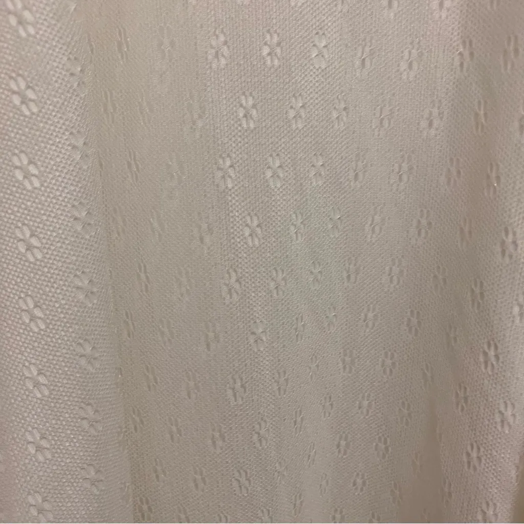 Cider Womens Mini Tank Dress Plus Size OXL 12 14 White Textured & Eyelet NWT New - Image 11