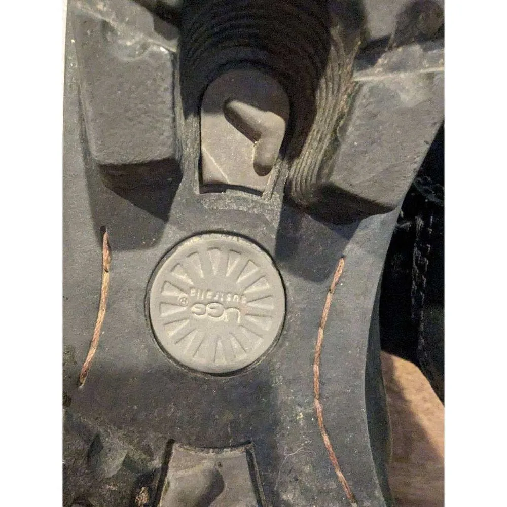 UGG Brookfield 5594 Size 8.5 M Black Sherpa Lined Tall Boots Shoes For Women - Image 9