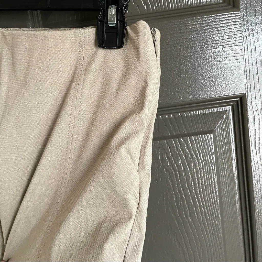 H&M High Waist Slim Fit Trousers Light Gray - 10 - Image 8