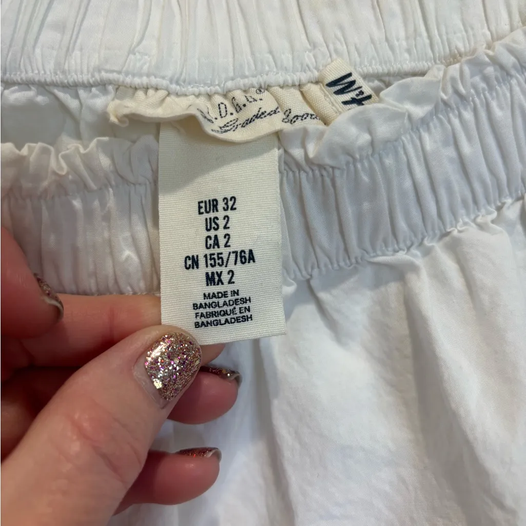 H&M Label of Graded Goods White Smock Dress Top Size (2) - Image 3