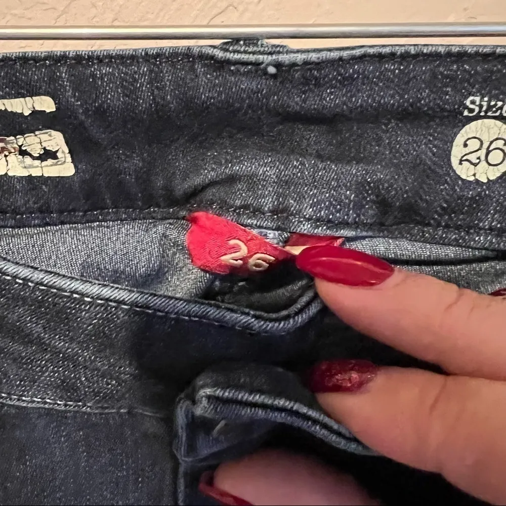 Sold Design Lab Ombré Soho Super Skinny‎ Cuffed Denim Jeans Blue Size 26 - Image 4