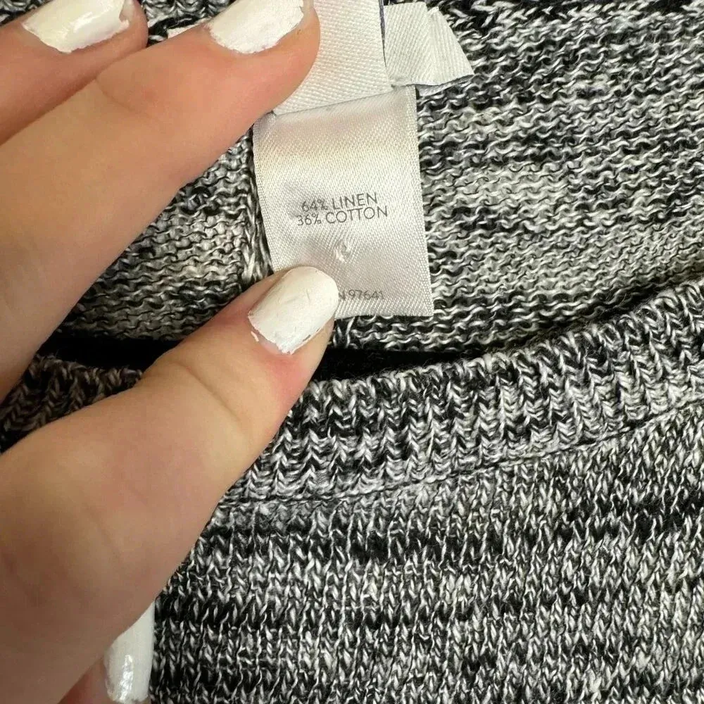 J Jill Pure Jill NWT grey short sleeve boxy sweater size medium petite J40 Gray - Image 4