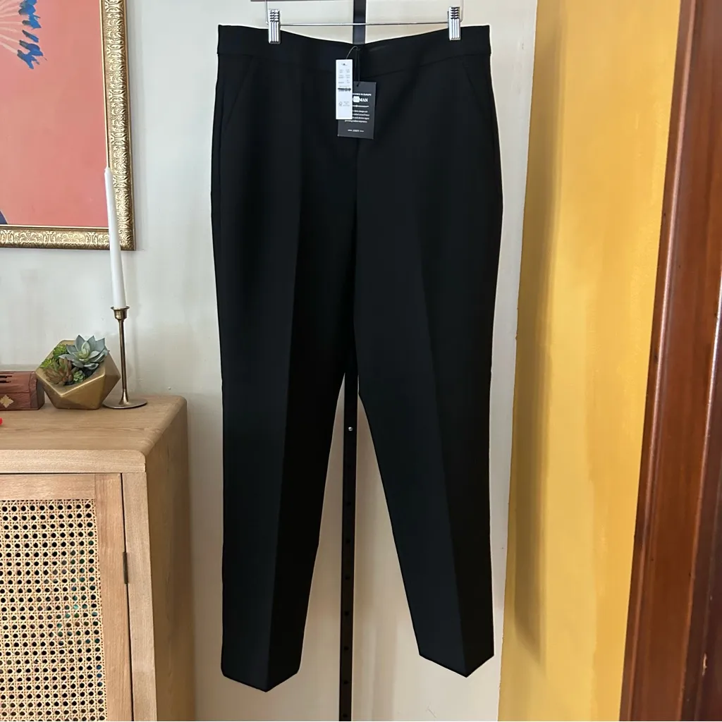 J.Crew Kate Straight Leg Pants Four-season Stretch Carreman Black $138 NWT 14T - Image 4
