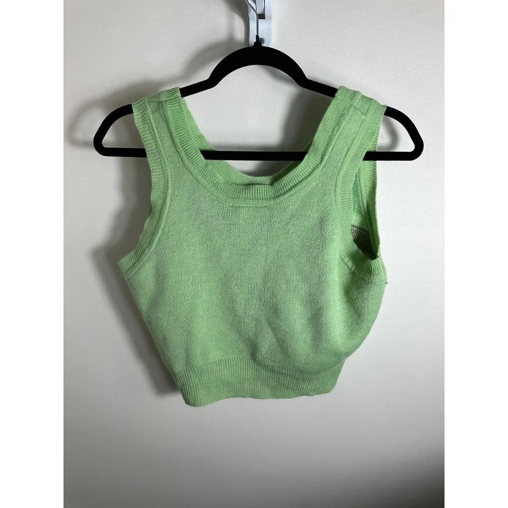 Whimsical Thorn and Fable Green Frog Crop Top Size Medium - Image 5