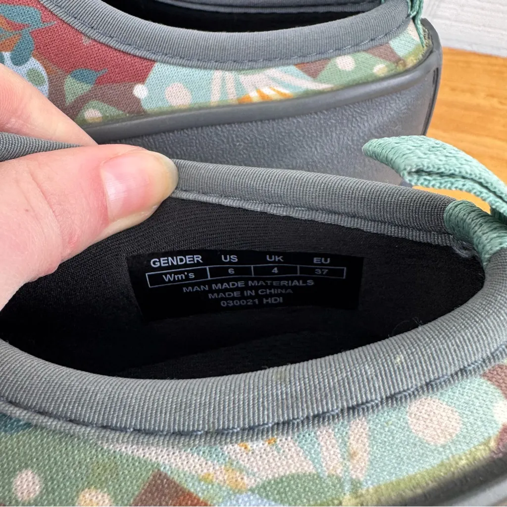 The Original Muck Boot Company Muckster Low Slip On Clogs Floral Garden Shoes 6 Green - Image 6