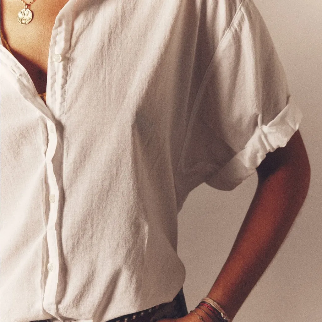 Xirena White Channing Shirt size medium - Image 3