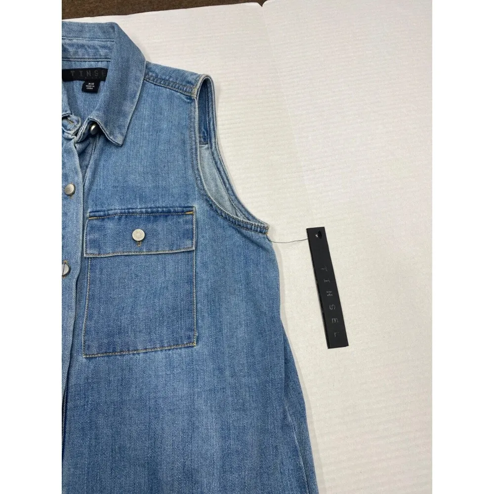 Tinsel Denim Vest Womens XS (b5) - Image 3