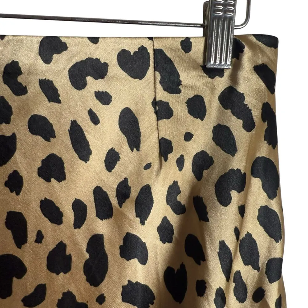 Kourt Gold Black Cheetah Animal Print Satin A - Image 4