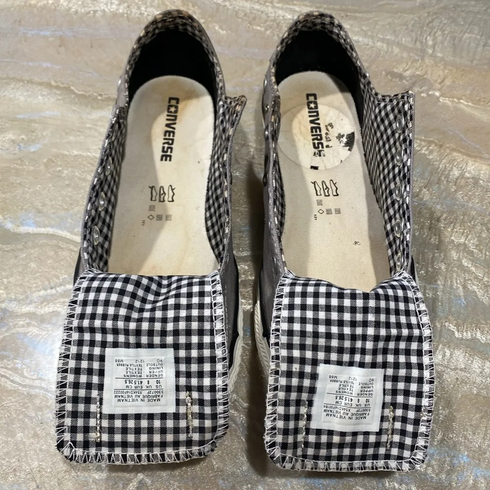 Converse All Star Low Tops Lace Up Gray Shoes Women’s 10 - Image 12