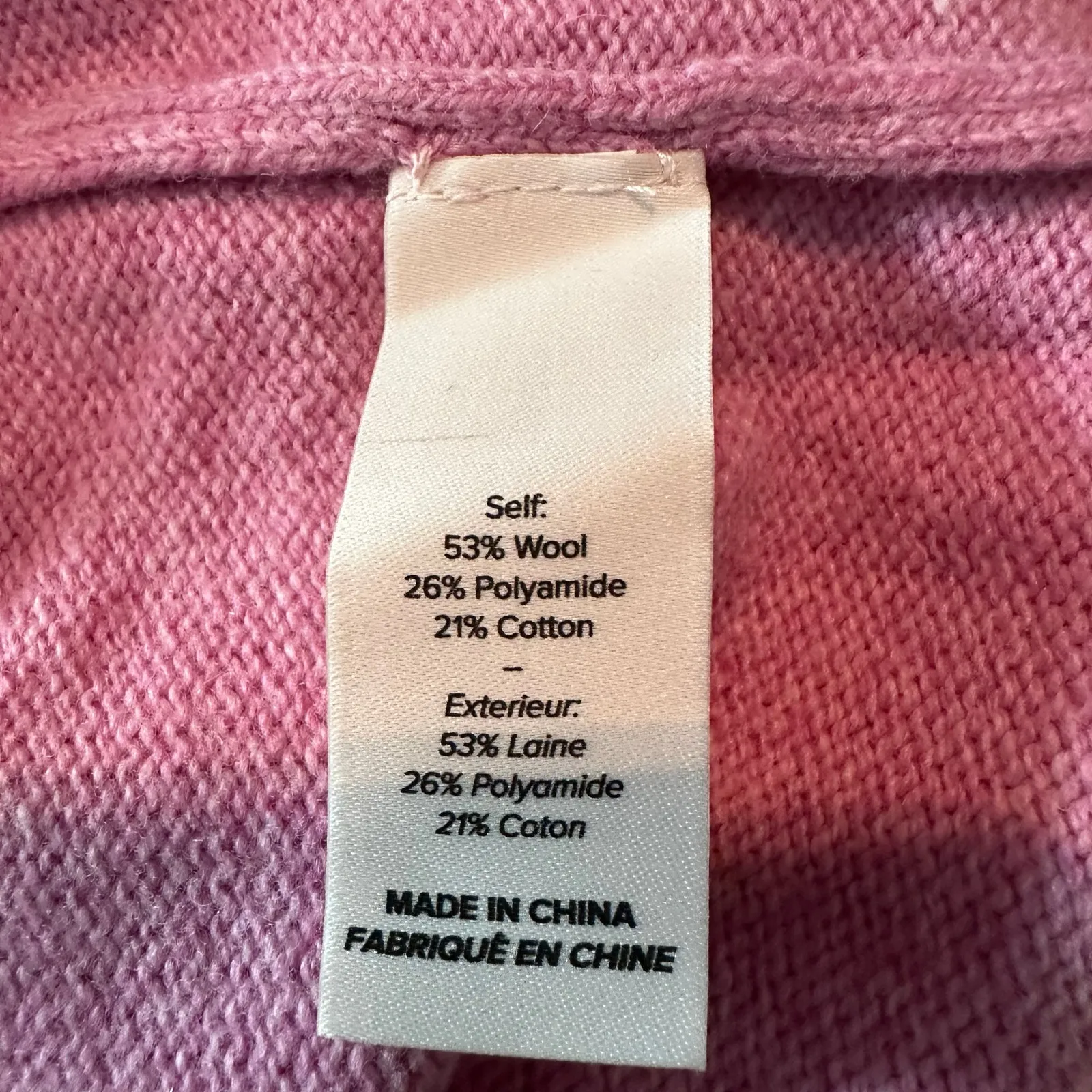 Cinq à Sept Women's C'est Chic Wool Blend Sweater Size Medium Pink Quartz Ivo - Image 6