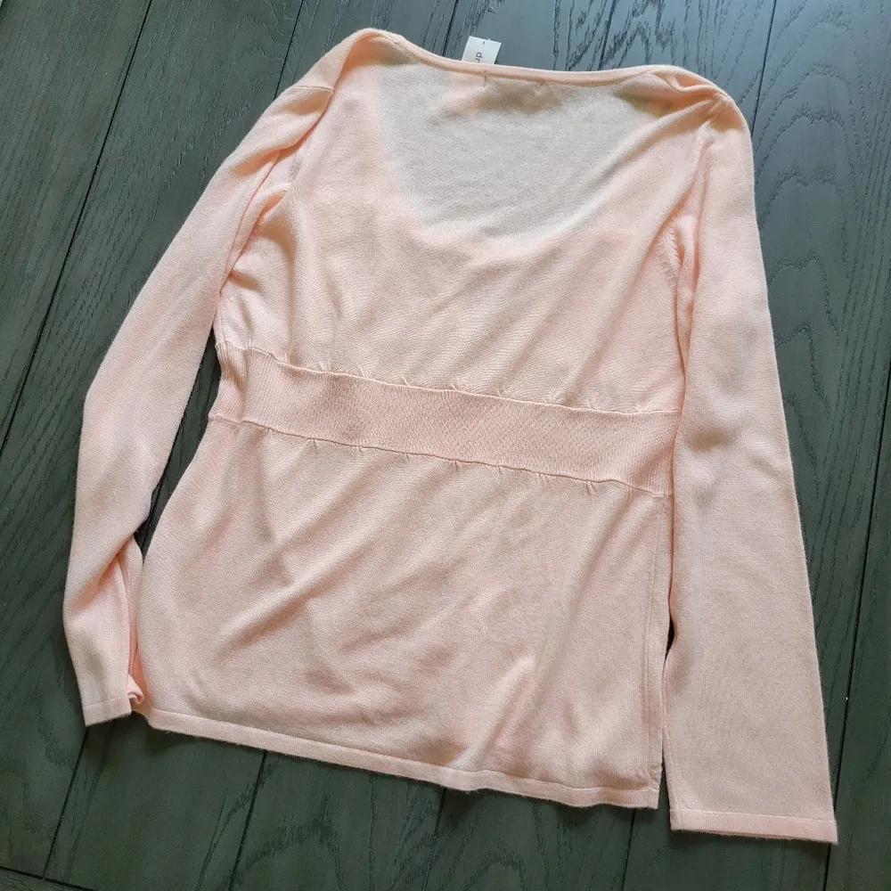 NWT Dress Barn sweater peach very soft. size L new - Image 4