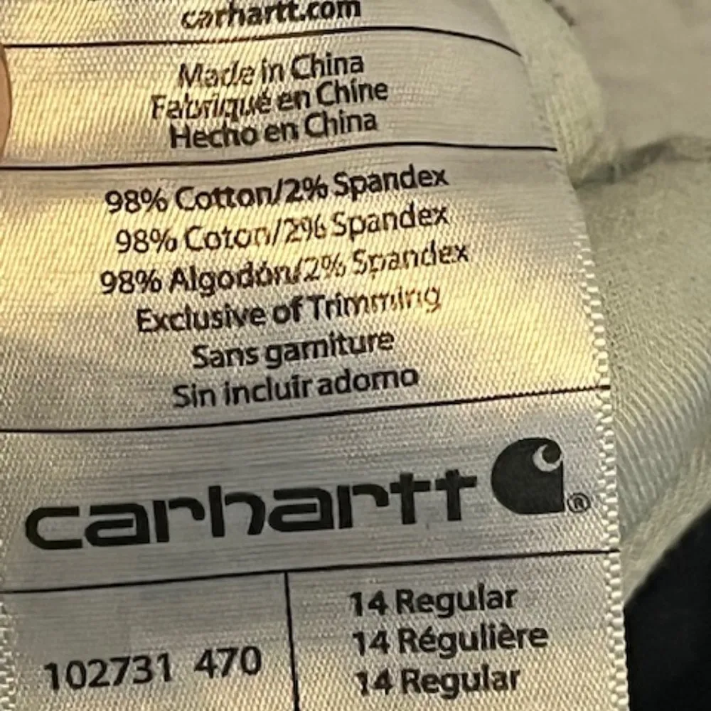 Carhartt  Jeans Women's Size 14 Original Fit Straight Leg Denim - Image 4