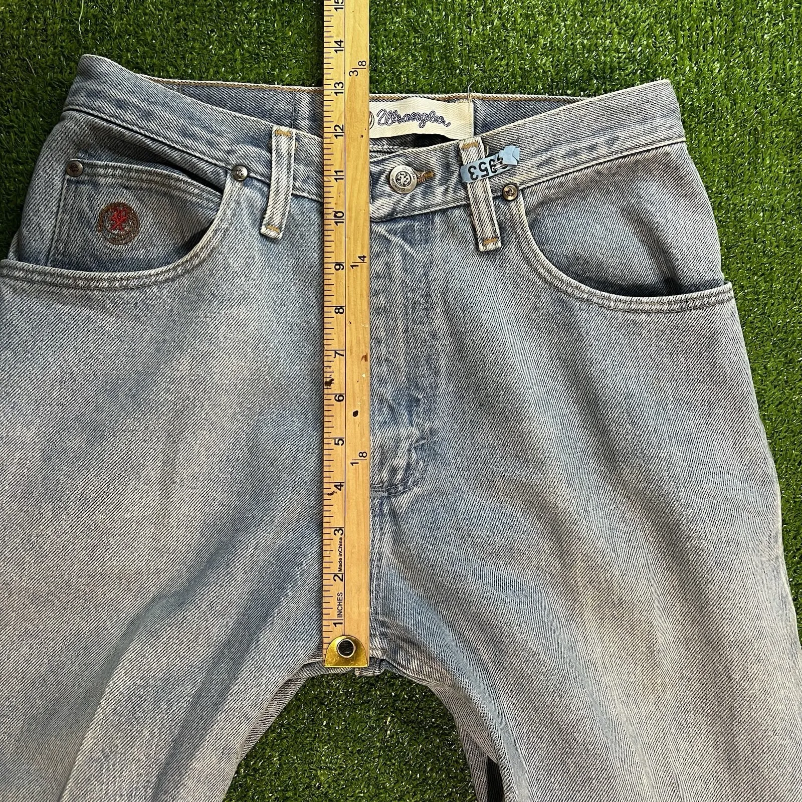 Vintage Wrangler  Womens Jeans Size 7/8 X 34 90s Denim Twenty X Light wash Rodeo - Image 8