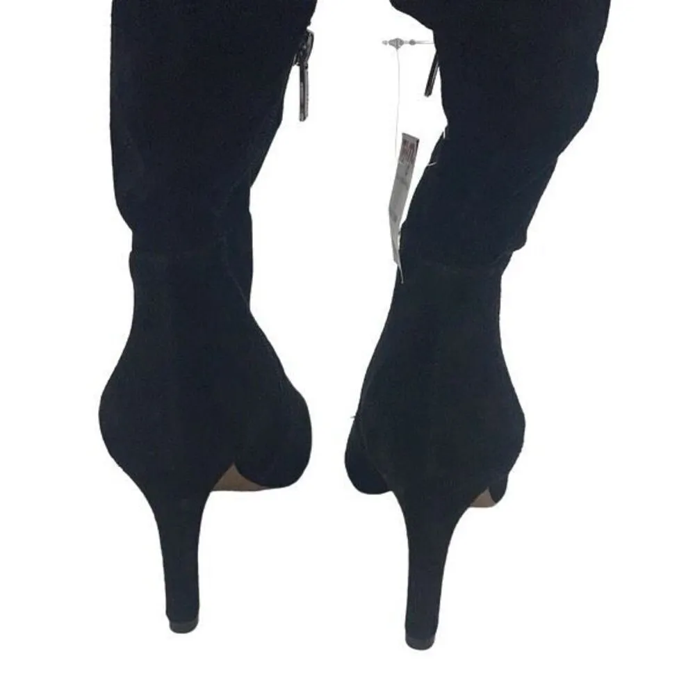 Vince Camuto Womens Suede VP-Larink Heeled Tall Boots Black‎ Size 6.5 NWT - Image 3