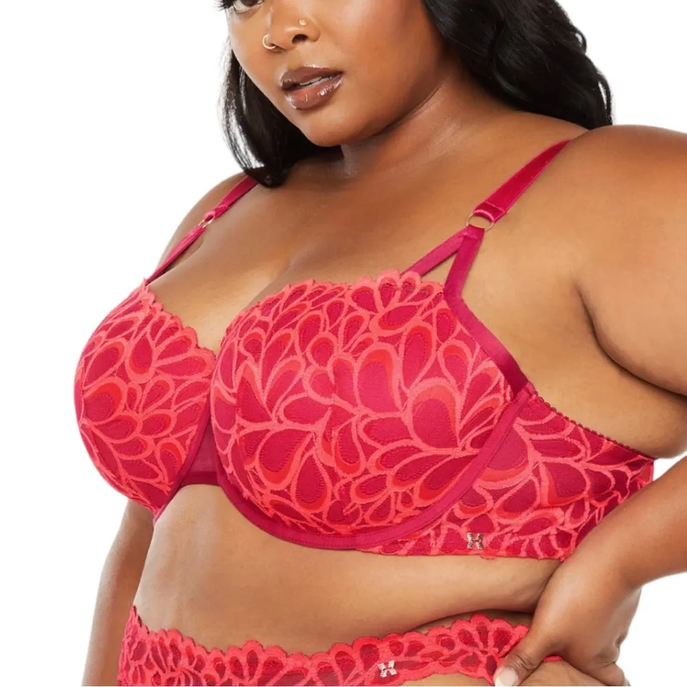 NEW Savage X Fenty Savage Not Sorry Lightly Lined Lace Balconette Bra 40DD - Image 2