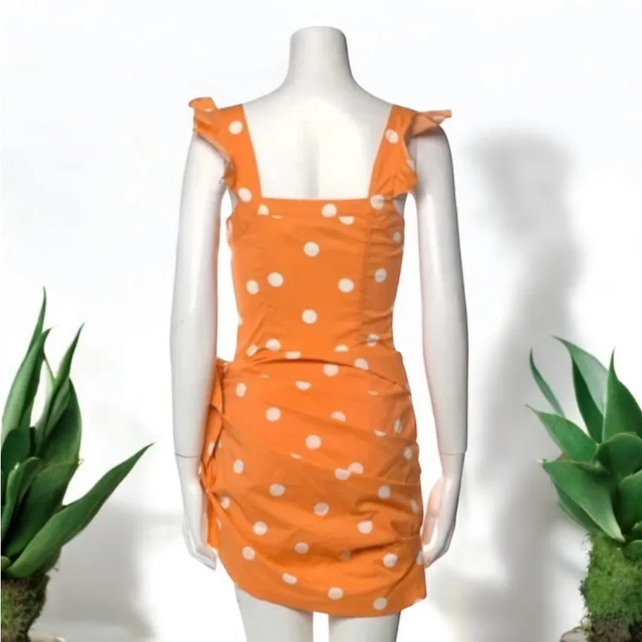 For Love & Lemons Tangerine Auburn Sarong
Mini Dress Small - Image 4