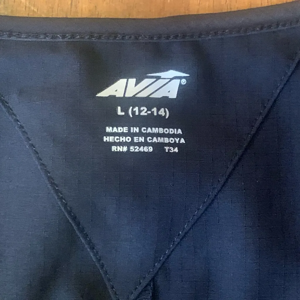 Avia Romper NWT Large Black Sleeveless Shorts Moisture Wicking Pockets - Image 2