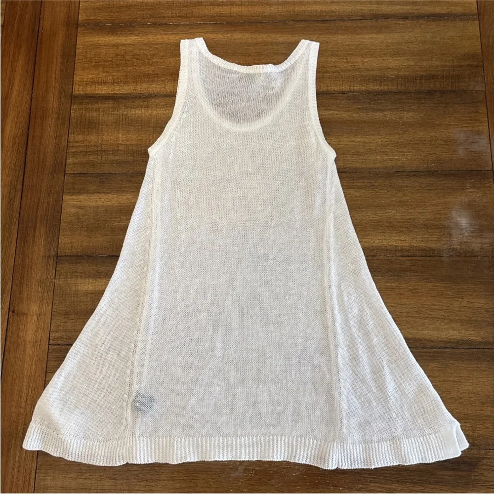 Lauren Ralph Lauren Knit Linen Tunic Tank Size M White - Image 8
