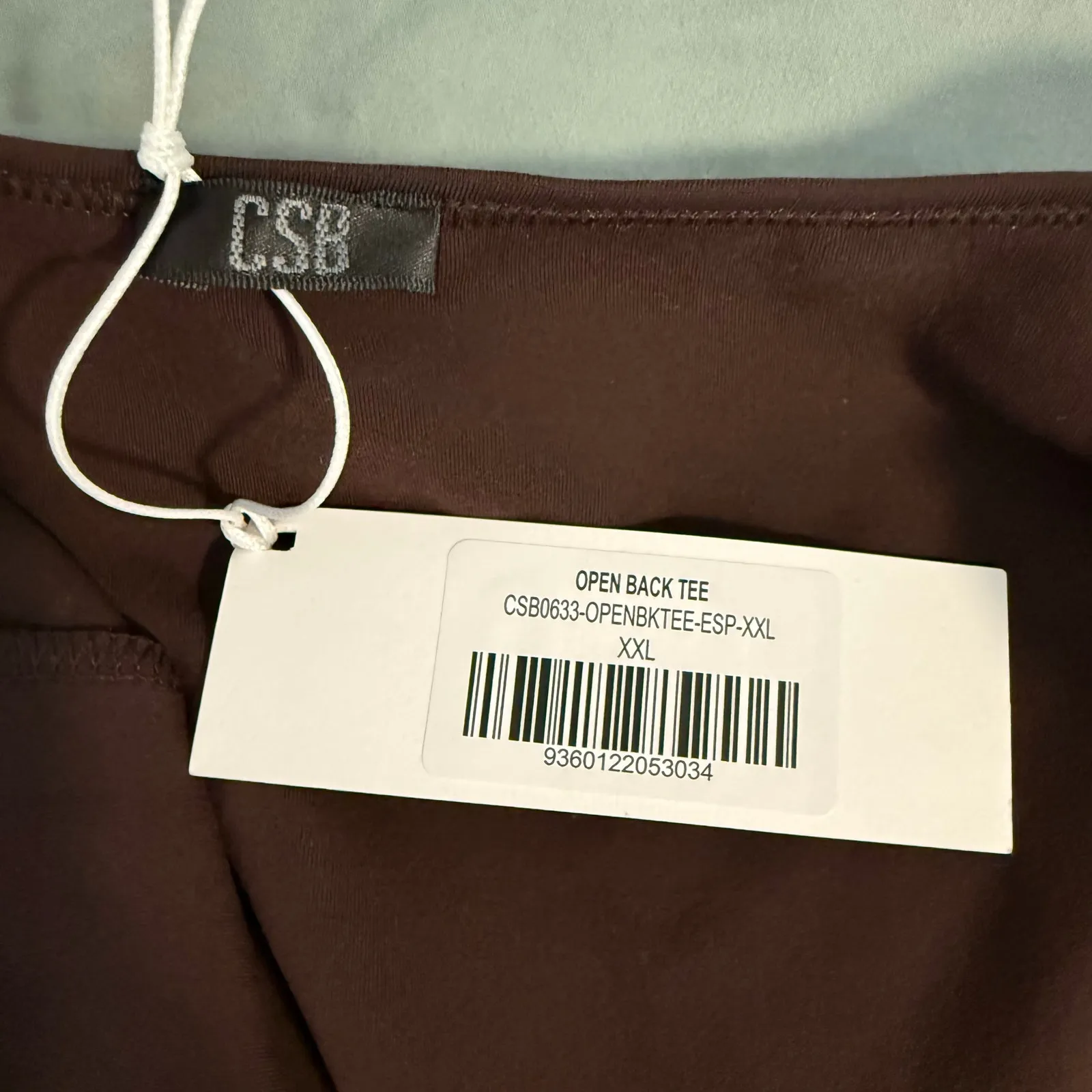 CSB Open Back Tee, Brown, XXL - Image 3