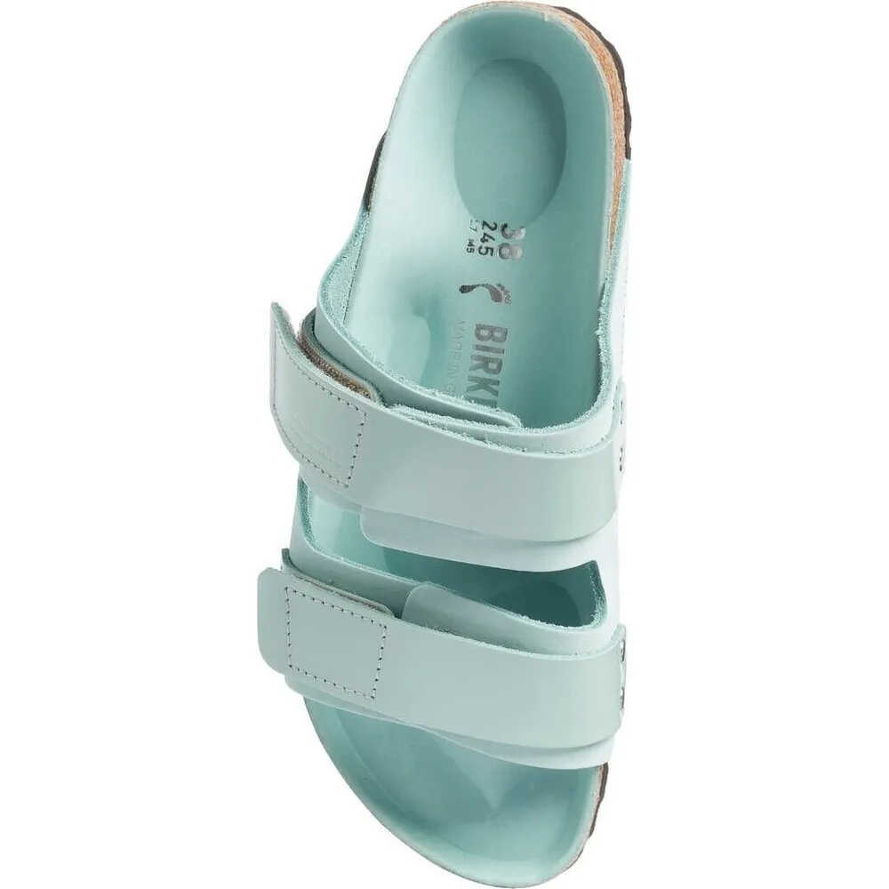 Birkenstock Uji Shine Slide Sandal SURF GREEN Narrow Size 7 US / 38 EU New $160 - Image 2