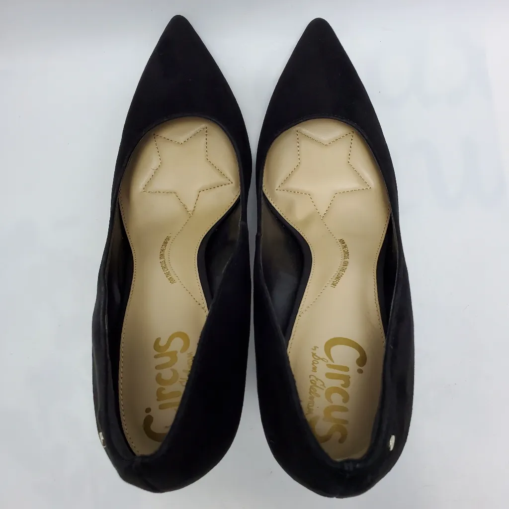 Circus by Sam Edelman Mina Pump Stiletto Heels Shoes Black Suede Size 8.5 - Image 6