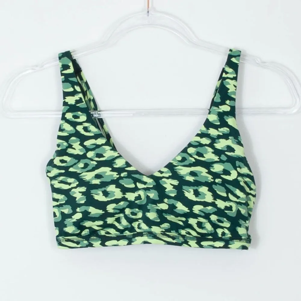 Aerie Offline Green Camo Athletic Workout Mesh‎ Sports Bra Womens Size Small - Image 4