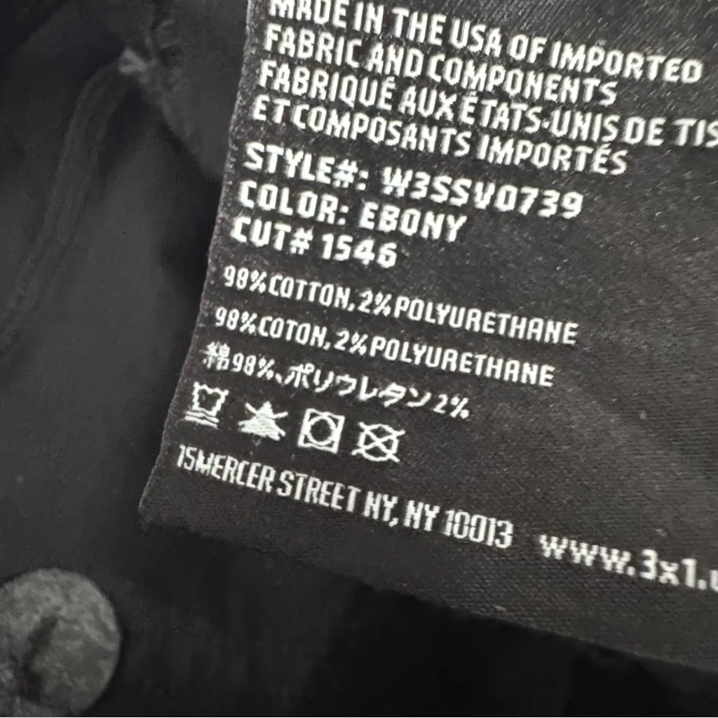 3x1 black jeans size 28 - Image 6