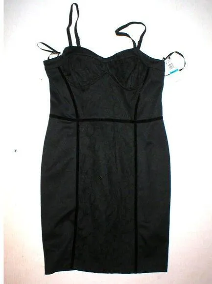 New NWT $89 Jessica Simpson Black Dress Juniors Women 9 10 Charlotte Velvet  Lace - $89 New With Tags - From S