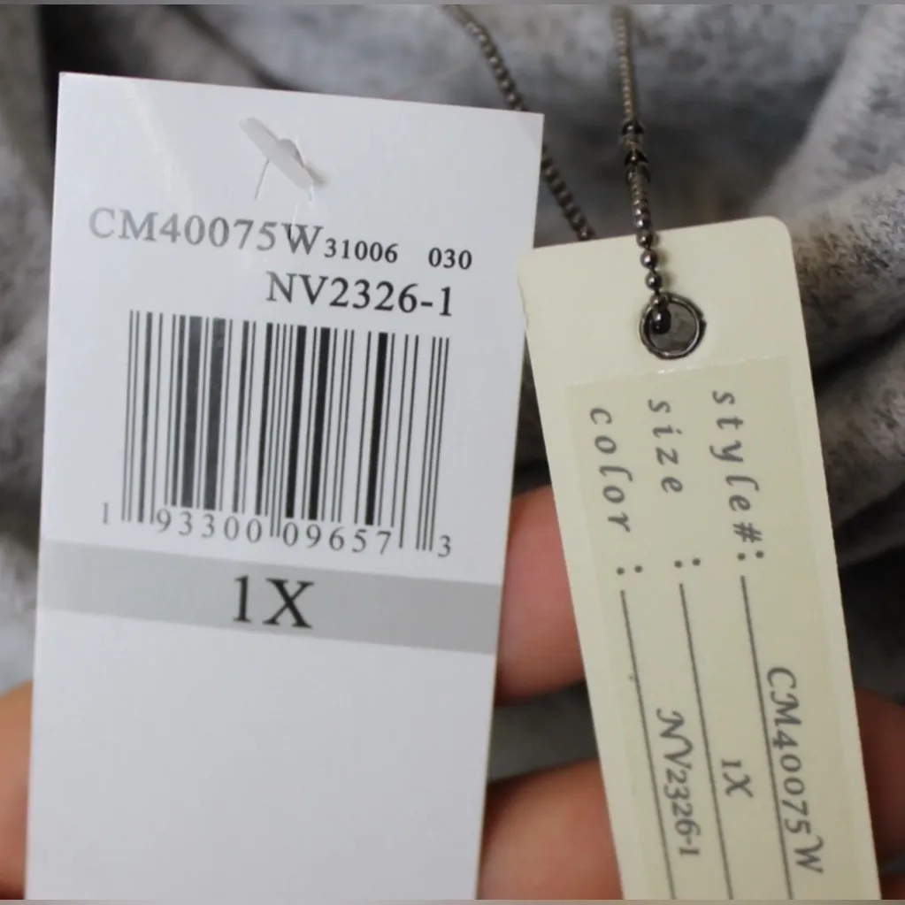 Cupio Light Gray Cowl Neck Blanket Soft Sweater - Image 6