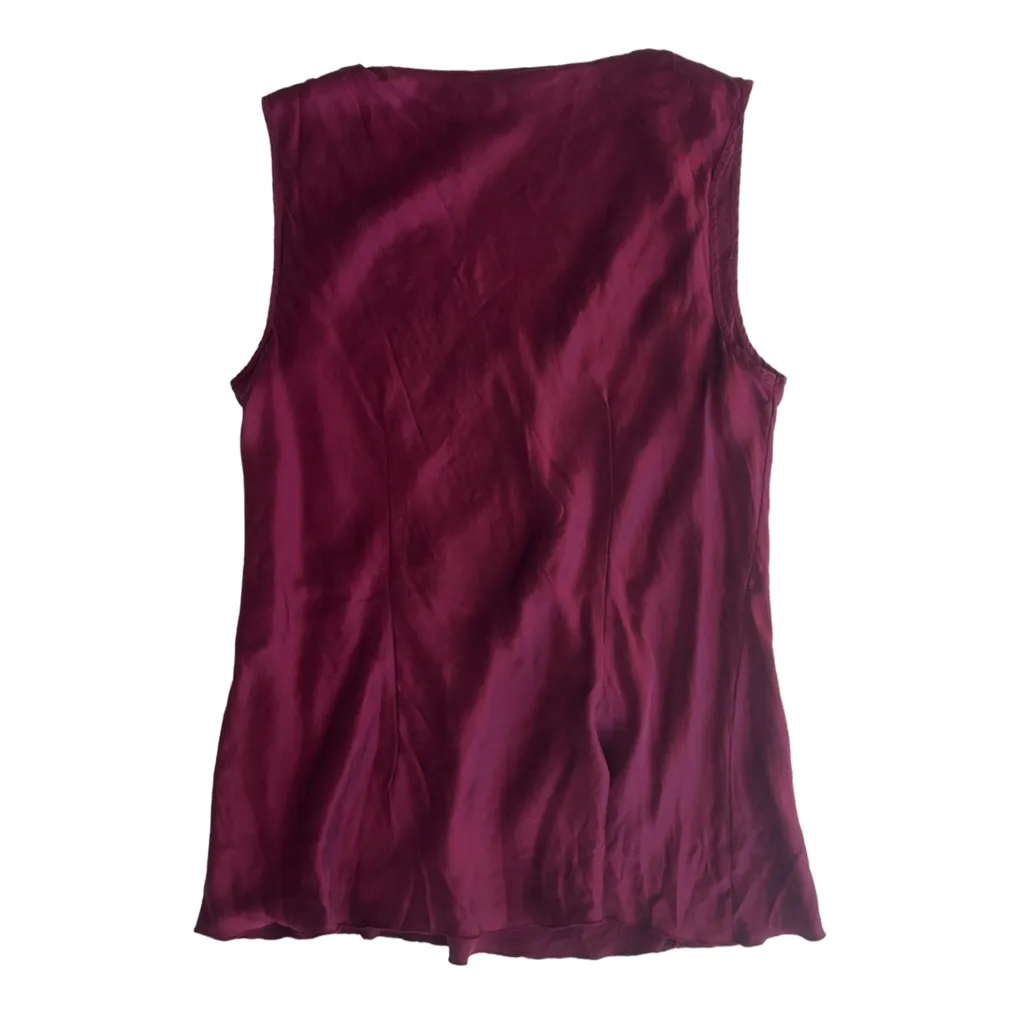 Silk Beaded Red Wine V - Image 5