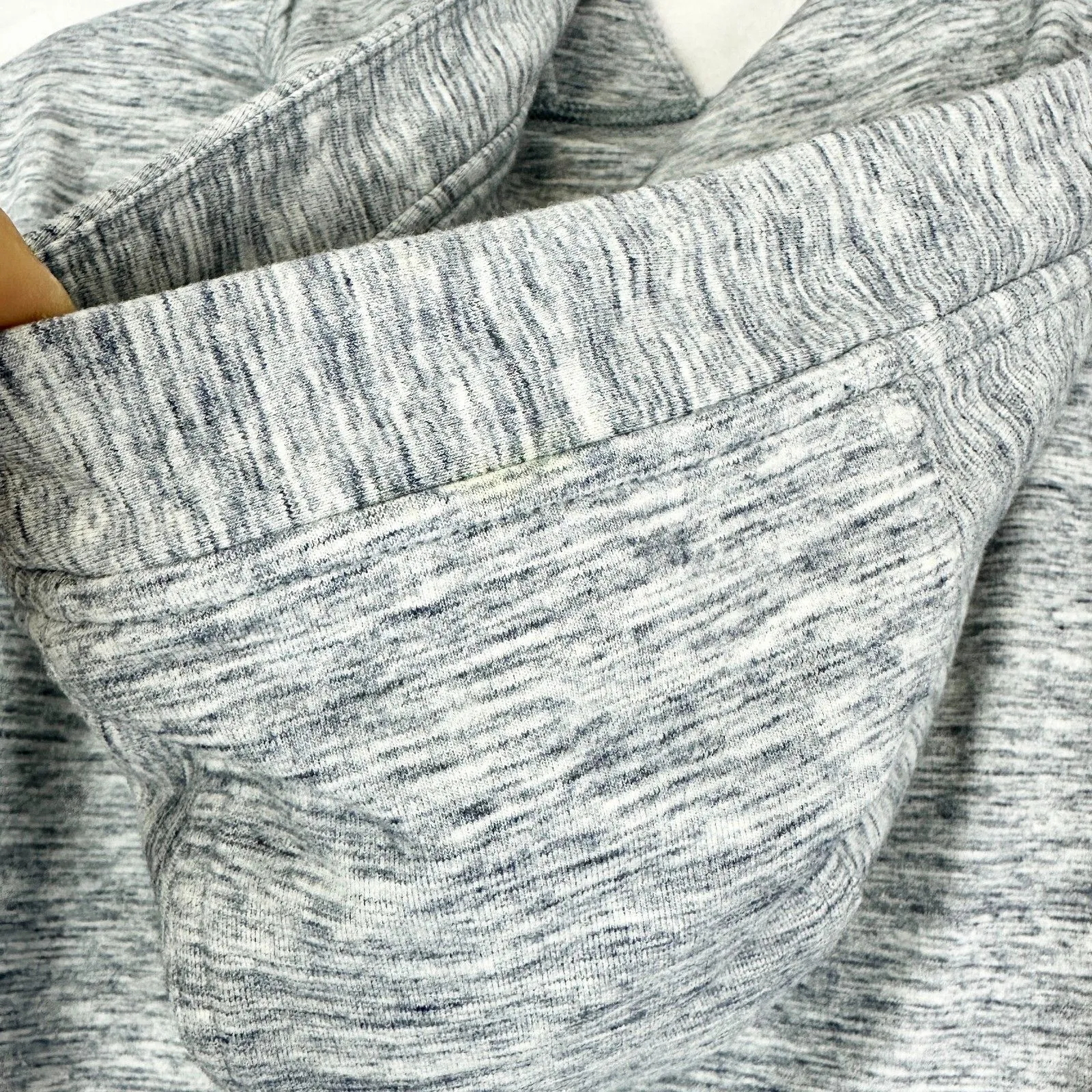 Lululemon Cut Above Hoodie Size 4 Heathered Space Dyed Gris French Terry - Image 7