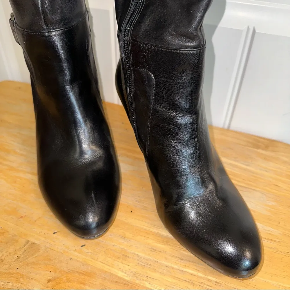 Antonio Milani Nicole, black leather knee-high boots women 8 - Image 3