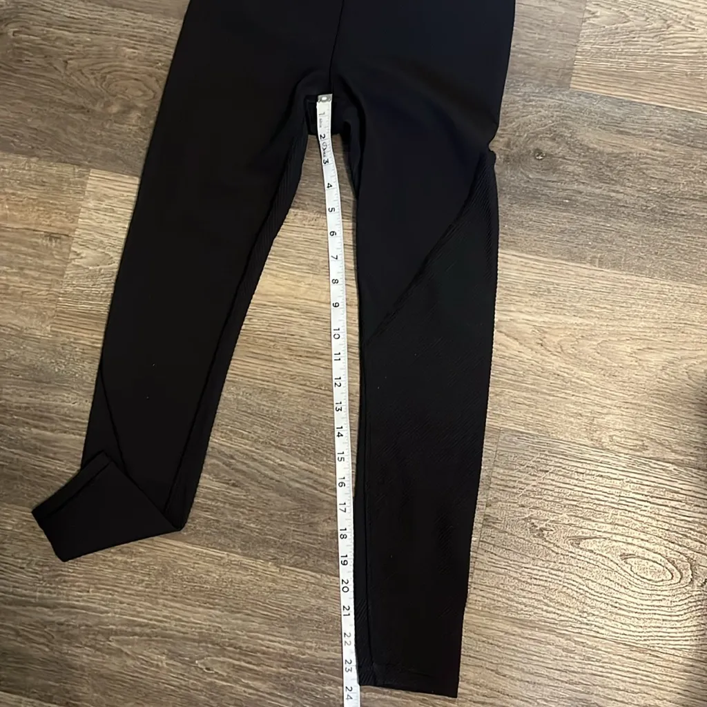 Athleta Synergy Rib 7/8 Tight Black High Rise Leggings - Small - Image 10