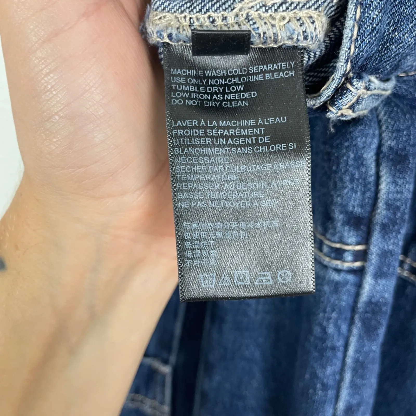 BDG Urban Outfitters High Rise Baggy‎ Jeans Blue Denim Size 26 Utility - Image 5