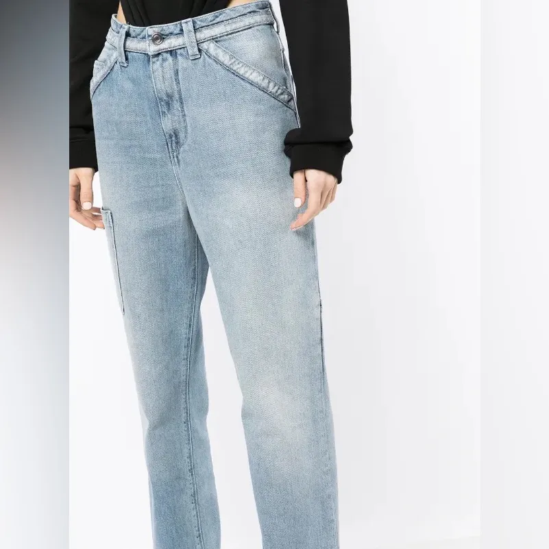 NWT RtA Road to Awe Rowan High Rise Relaxed Fit Straight Leg Jeans sz 27 Blue - Image 4