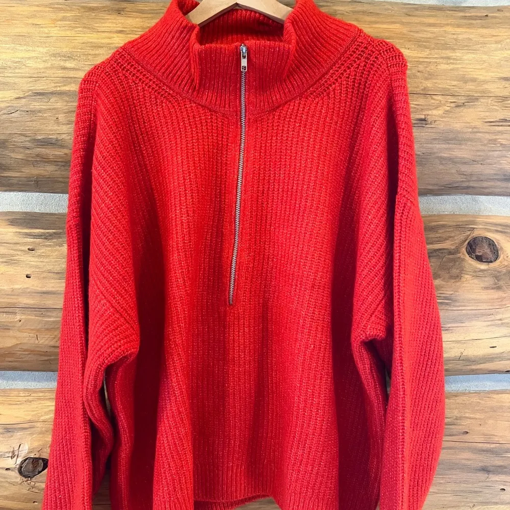 Vince Camuto  Half-Zip Pullover Ribbed Sweater - Image 2