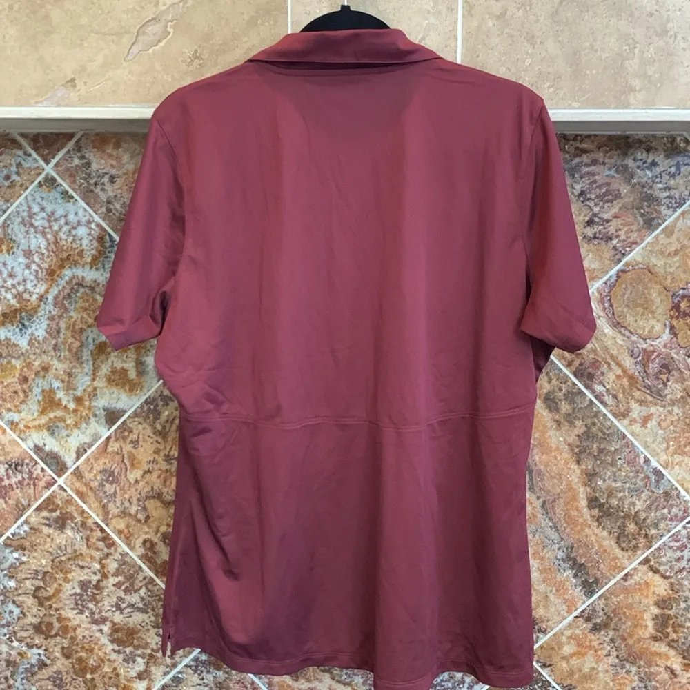 Women’s Meiomi Wine Maroon Golf Shirt Size XL NWOT - Image 2