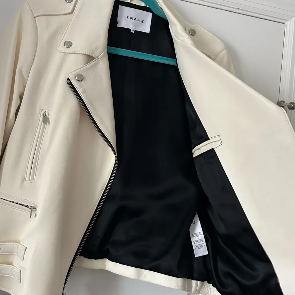 FRAME Leather Jacket - Image 7
