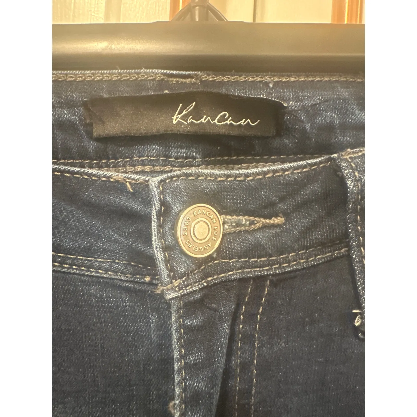 Kan Can Skinny Jeans Womens size W9 28 Mid Rise Destroyed Style KC6034D Blue - Image 5