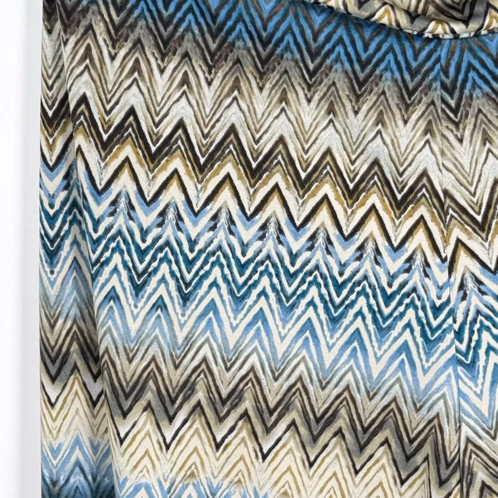 Boho Effortless Chevron Palazzo Pant Wide Leg Resort Vacation Ready Zac & Rachel - Image 2