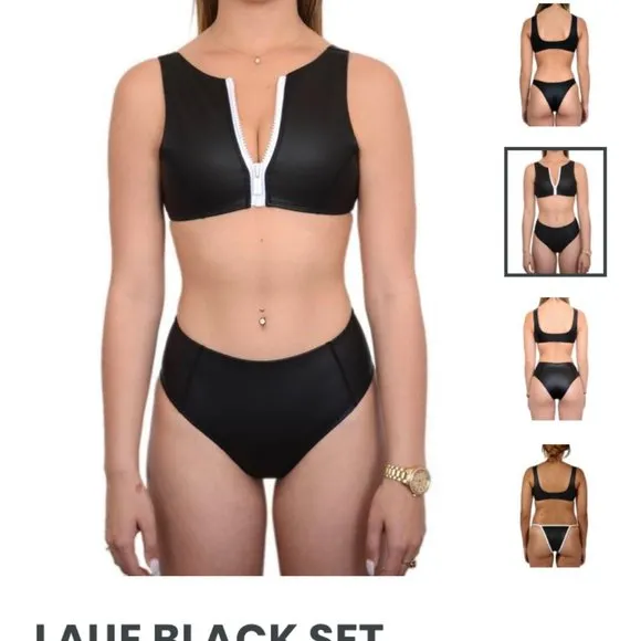 HOAKA SWIMWEAR LAUE BLACK SET - Image 2