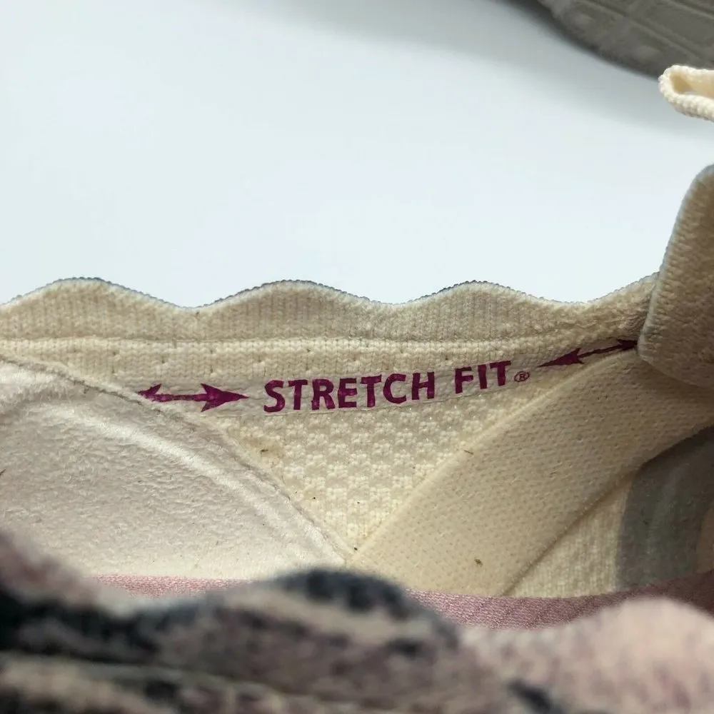 Skechers Womens Sneakers Air-Cooled Memory Foam Scalloped Edge Snake Beige 7W - Image 6