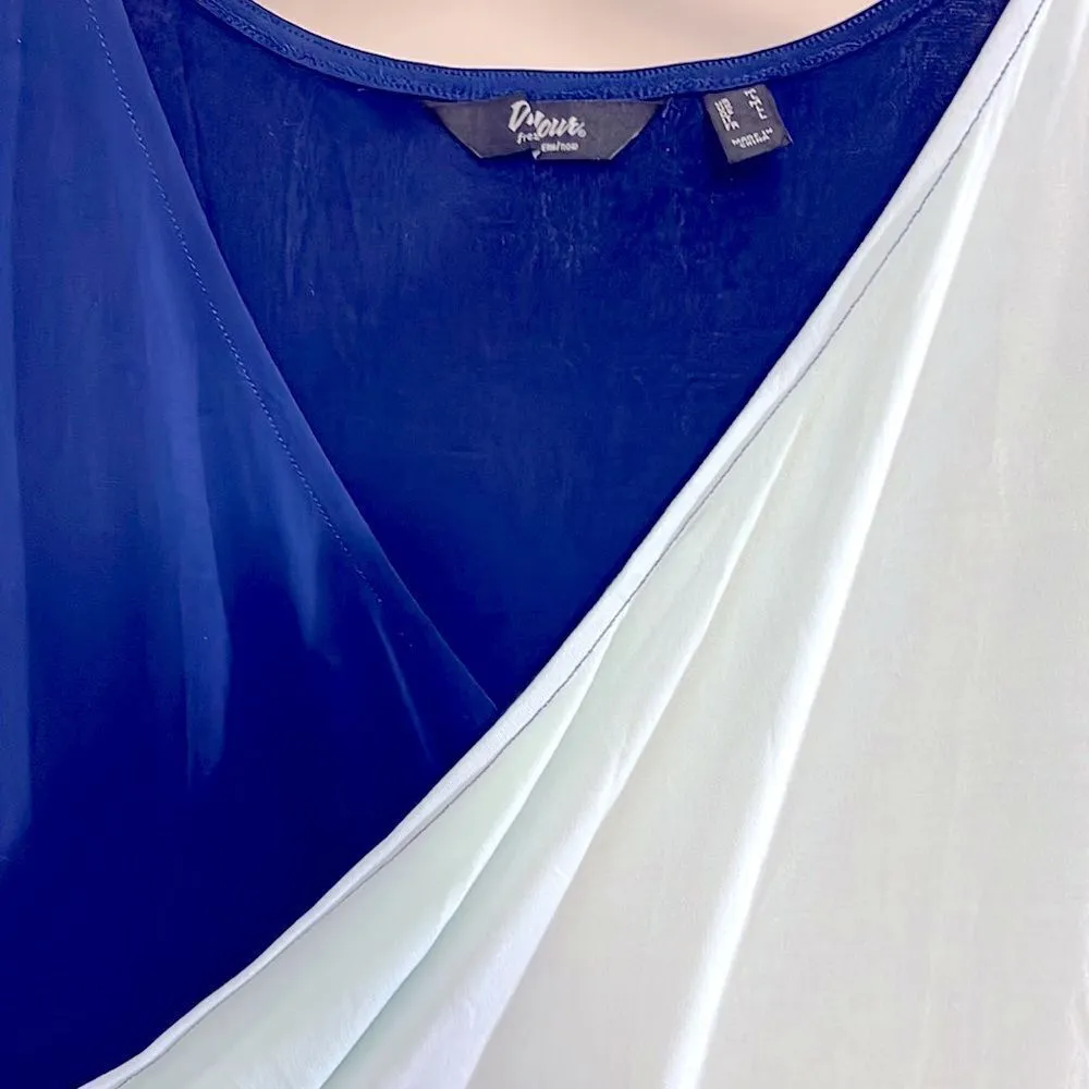 NWOT Du Jour Medium Teal and Blue Maxi Dress Green - Image 3