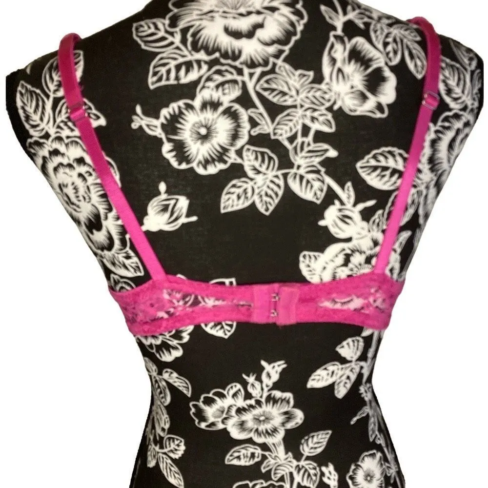 Marylin Monroe Bra Lace Bow sexy intimates double strap strappy valentines - Image 2