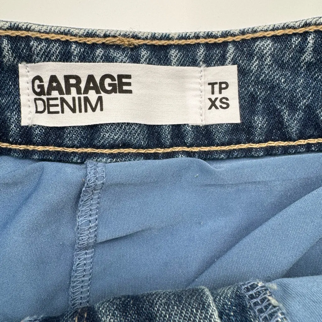 Garage Denim Micro Skort Blue Skirt Size XS NWT - Image 2