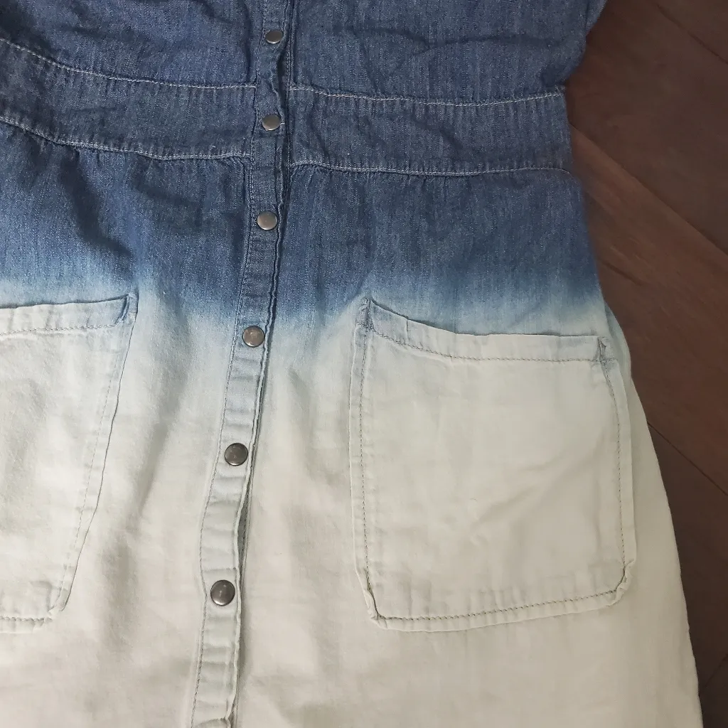 Jessica Simpson jean dress medium.  Knee length - Image 4