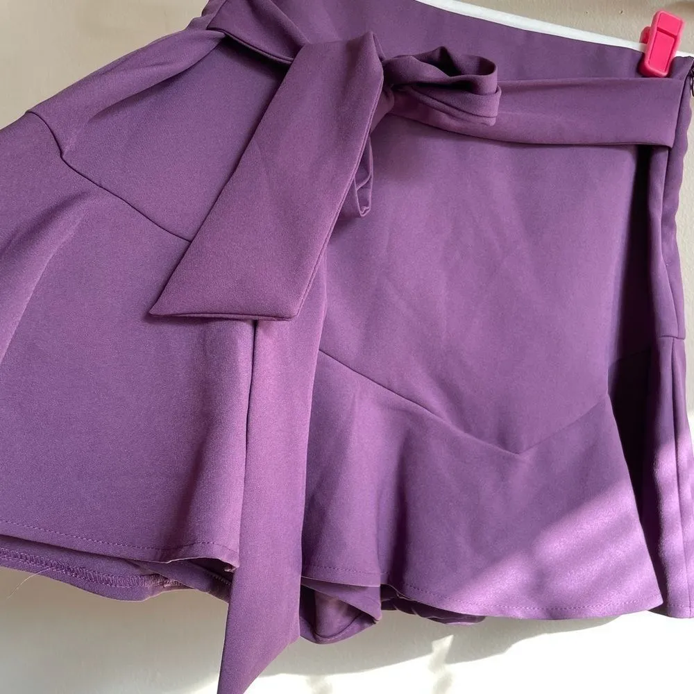 ZARA  purple skort - Image 4