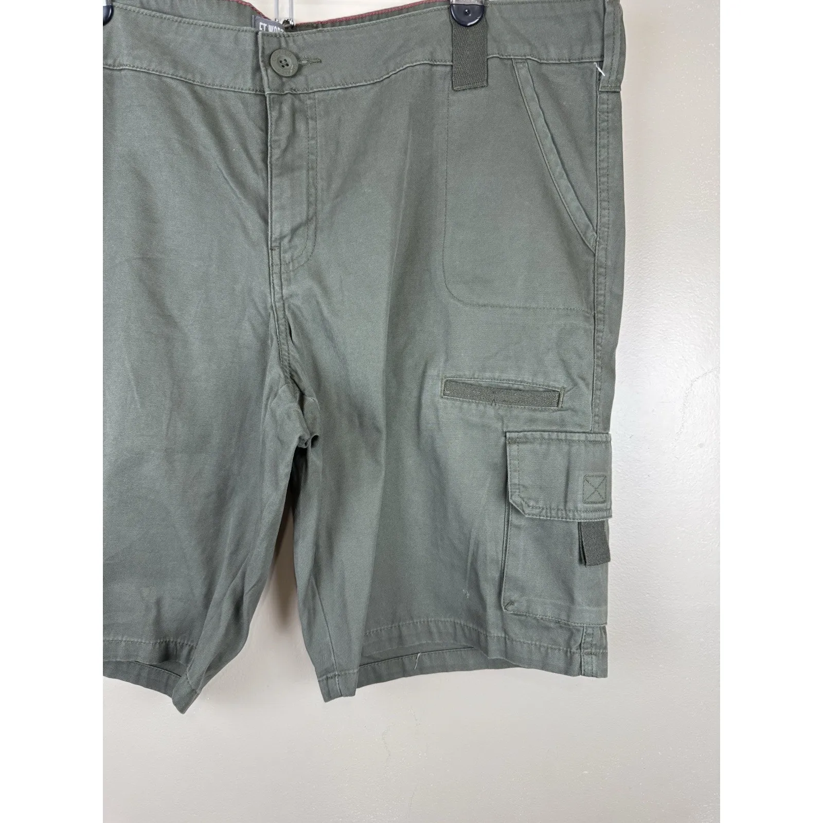 Dickies Women’s Relaxed Fit Cargo Shorts Green Size 18 NWT - Image 4