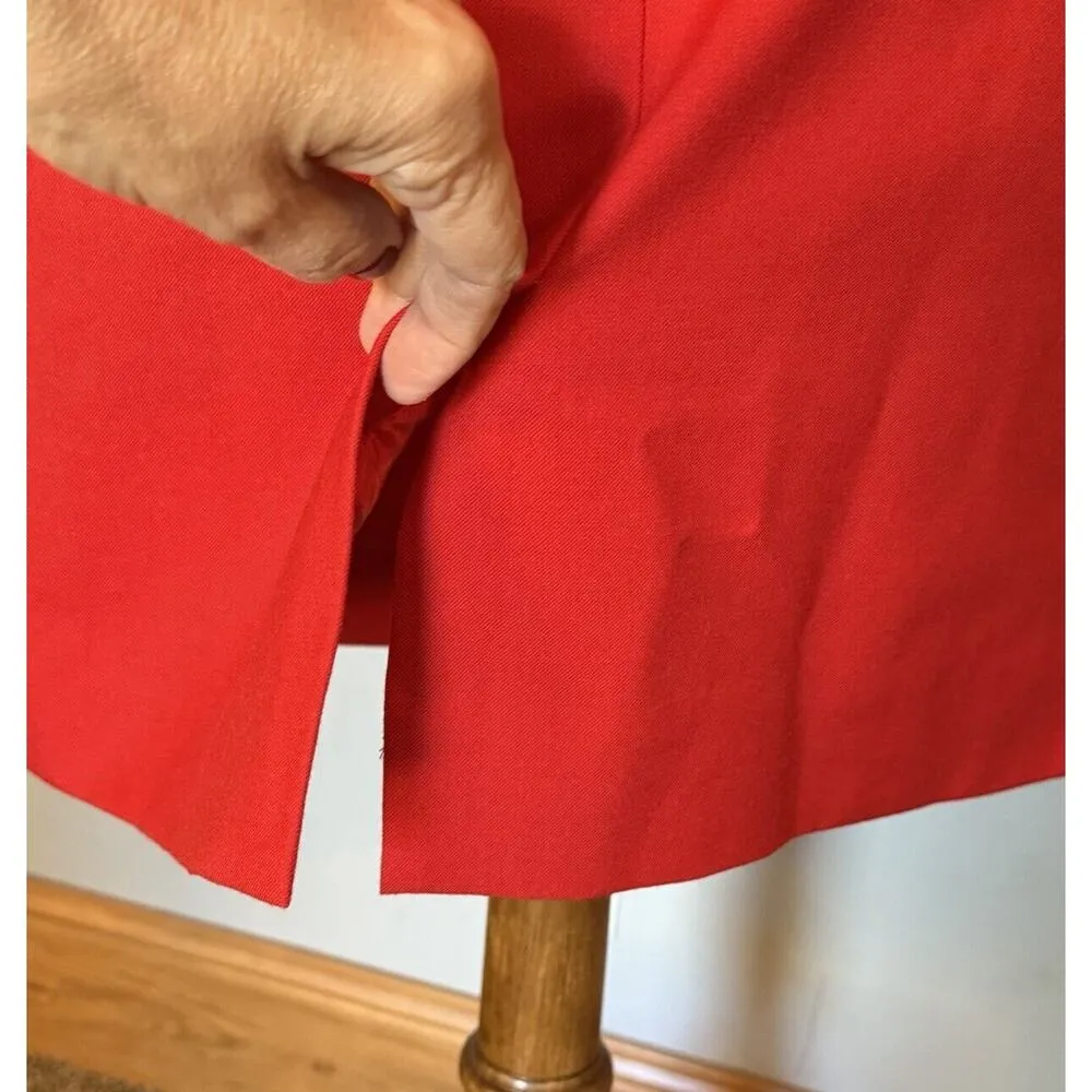 J.Crew Dress Crepe Cap Sleeve Size 2 Red Holiday Christmas Party Career Office - Image 7