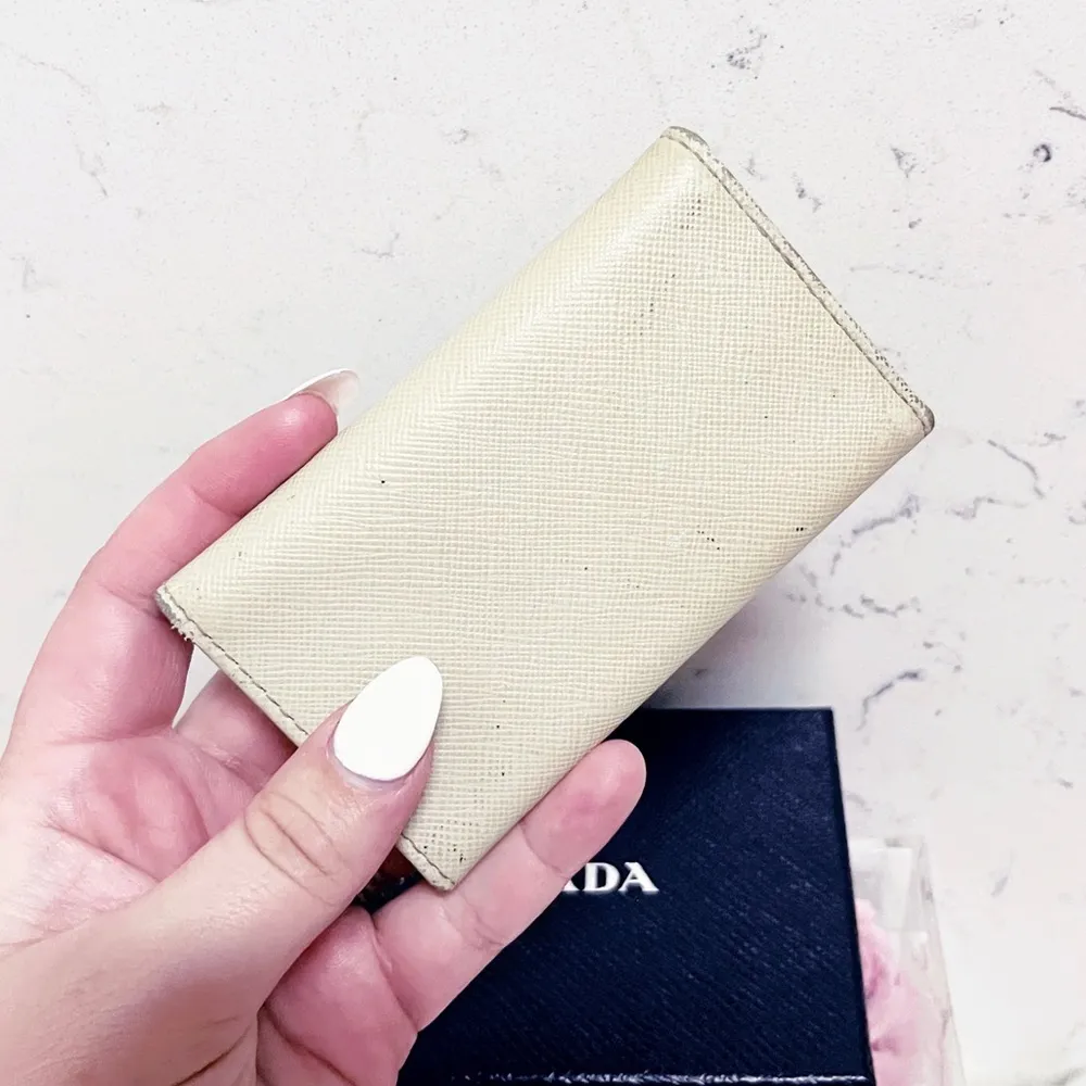 Authentic Prada Cera Portachiavi 6 Key Saffiano Leather Holder / Wallet - Image 10